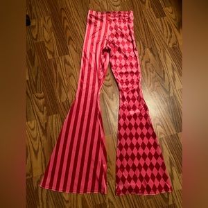 Black milk Harley Quinn pink and red flares